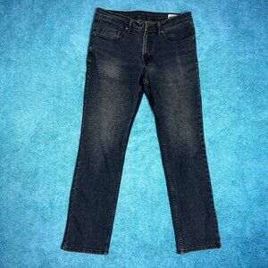Buffalo David Bitton Jackson X Jeans Men 34x32 Blue Straight Leg Fits 34x 29